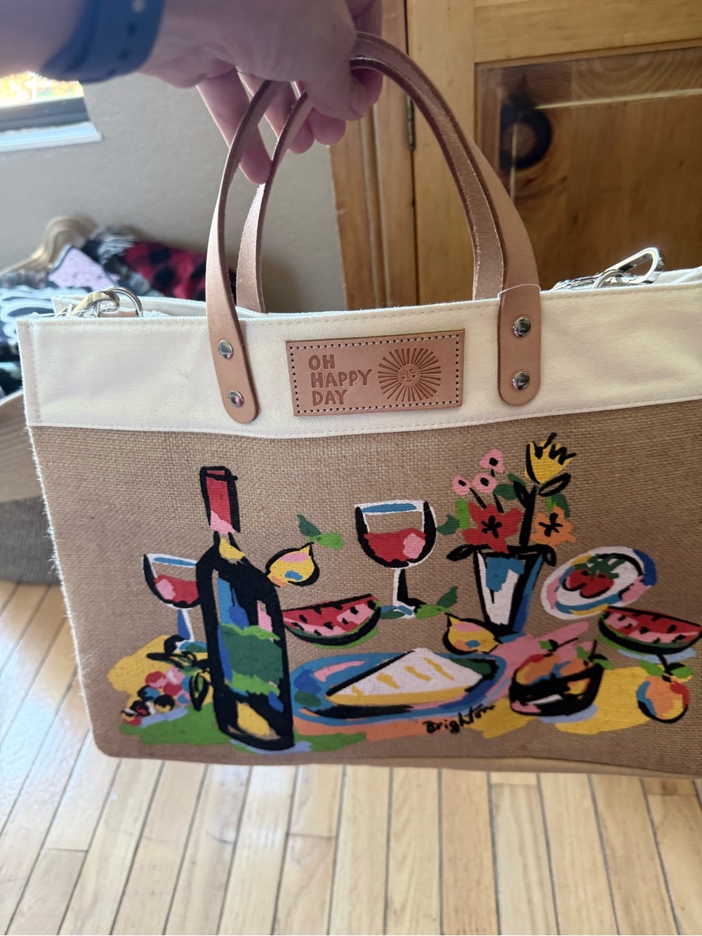 Canvas Tote Bag - Multicolor Print